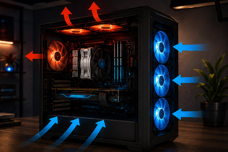 Airflow у корпусі: як правильно організувати охолодження ПК